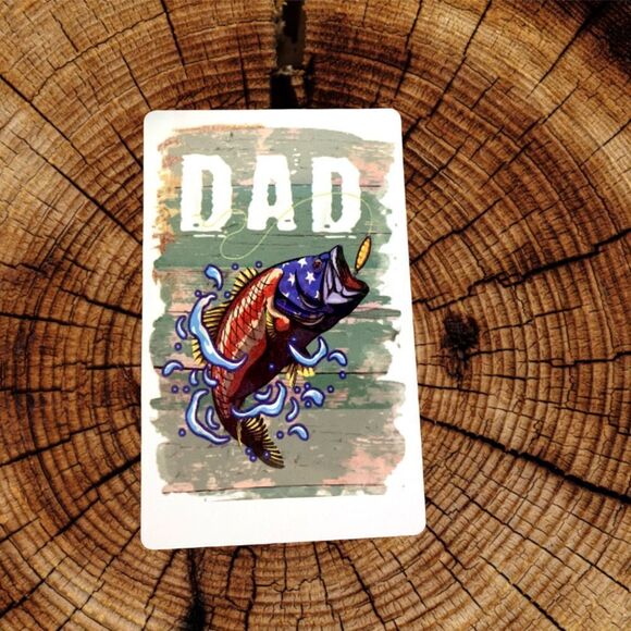 Dad Fishing Magnet - Picture 1 of 2